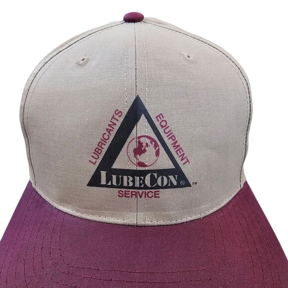 LubeCon Equipment Service Adjustable Snapback Cap Vintage Trucker Baseball Hat - Picture 7 of 13